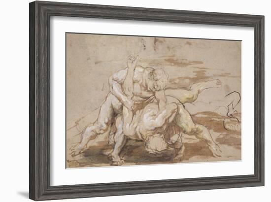 Two Men Wrestling-Peter Paul Rubens-Framed Giclee Print