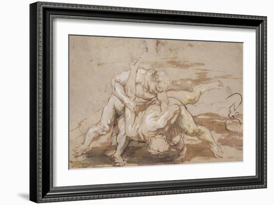 Two Men Wrestling-Peter Paul Rubens-Framed Giclee Print