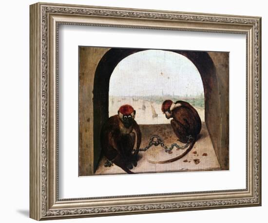 Two Monkeys, 1562-Pieter Bruegel the Elder-Framed Giclee Print