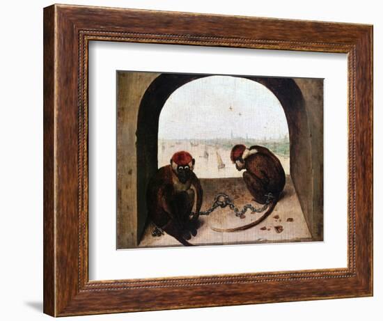 Two Monkeys, 1562-Pieter Bruegel the Elder-Framed Giclee Print