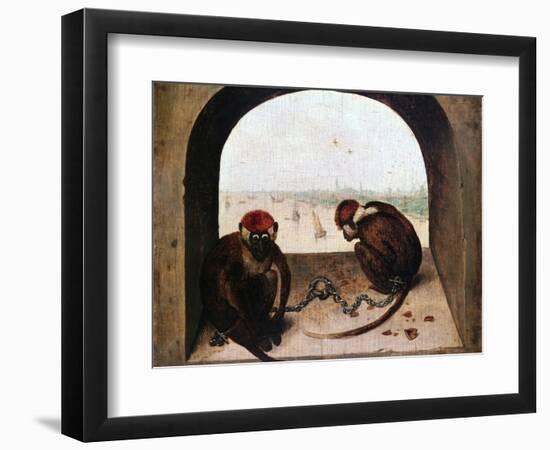 Two Monkeys, 1562-Pieter Bruegel the Elder-Framed Giclee Print