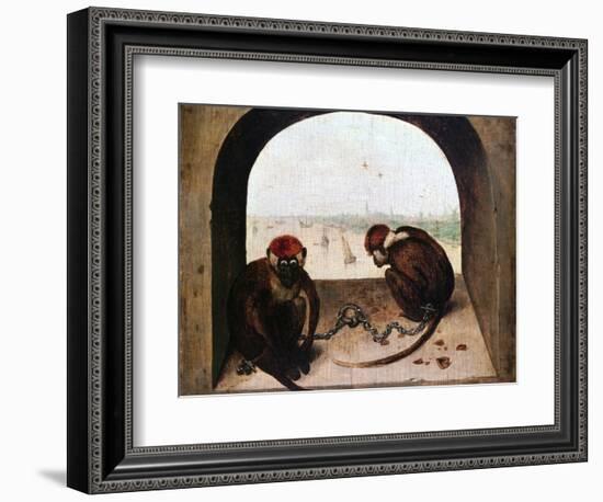 Two Monkeys, 1562-Pieter Bruegel the Elder-Framed Giclee Print