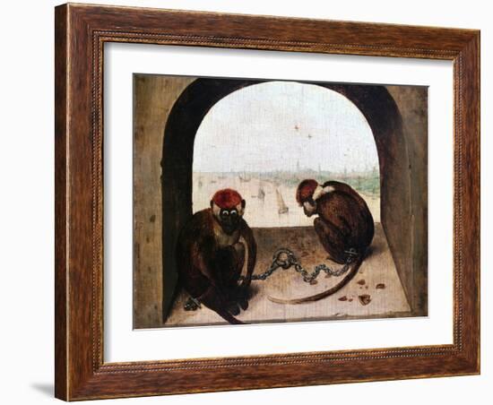 Two Monkeys, 1562-Pieter Bruegel the Elder-Framed Giclee Print