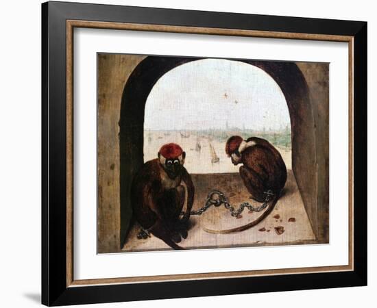 Two Monkeys, 1562-Pieter Bruegel the Elder-Framed Giclee Print