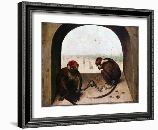 Two Monkeys, 1562-Pieter Bruegel the Elder-Framed Giclee Print