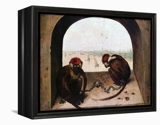 Two Monkeys, 1562-Pieter Bruegel the Elder-Framed Premier Image Canvas