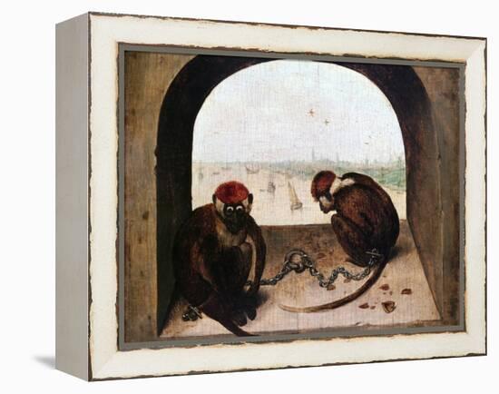 Two Monkeys, 1562-Pieter Bruegel the Elder-Framed Premier Image Canvas