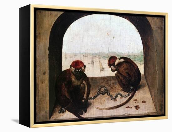 Two Monkeys, 1562-Pieter Bruegel the Elder-Framed Premier Image Canvas