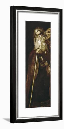 Two Monks-Francisco de Goya-Framed Art Print