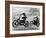 Two Motorcyclists Taking Part in Motocross at Brands Hatch, Kent-null-Framed Photographic Print