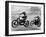 Two Motorcyclists Taking Part in Motocross at Brands Hatch, Kent-null-Framed Photographic Print