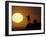 Two Mountain Climbers at Sunset-null-Framed Photographic Print