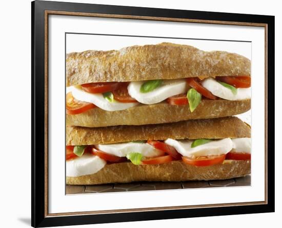 Two Mozzarella and Tomato Baguettes-Paul Williams-Framed Photographic Print