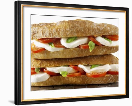 Two Mozzarella and Tomato Baguettes-Paul Williams-Framed Photographic Print