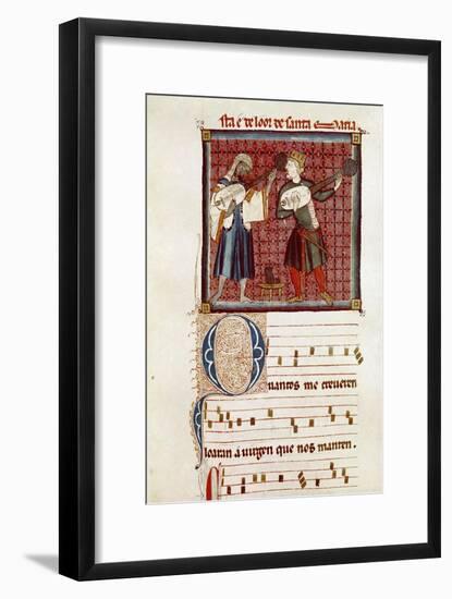 Two musicians-Catalan School-Framed Giclee Print