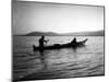 Two Native Americans with Canoe, Circa 1906-Asahel Curtis-Mounted Giclee Print