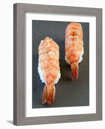 Two Nigiri-Sushi with Shrimp-Valerie Martin-Framed Photographic Print