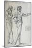 ''Two Nude Male Studies, Given by Raphael to Durer' 1515, (1912)-Raphael-Mounted Giclee Print