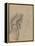 Two Nude Men, 1856-57 (Graphite Pencil on Dark Cream Paper)-Edgar Degas-Framed Premier Image Canvas