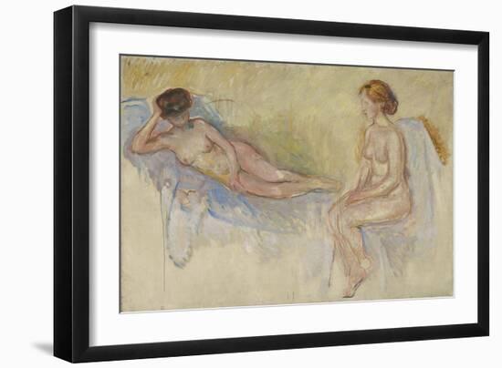 Two Nudes, C.1902-3 (Oil on Canvas)-Edvard Munch-Framed Giclee Print