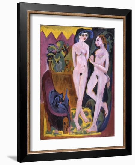 Two Nudes in a Room, 1914-Ernst Ludwig Kirchner-Framed Giclee Print