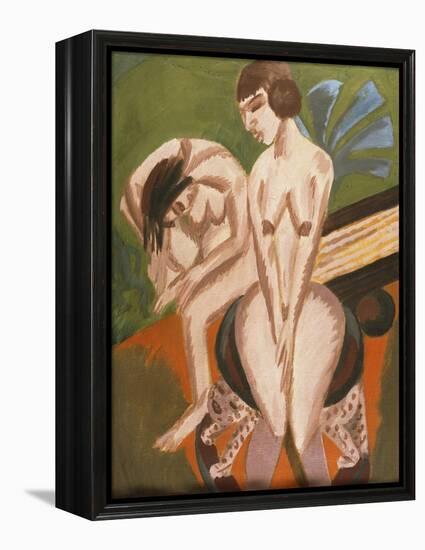 Two Nudes in the Room-Ernst Ludwig Kirchner-Framed Premier Image Canvas