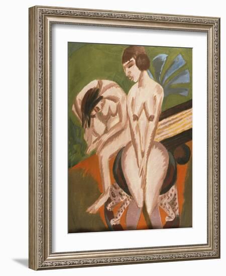 Two Nudes in the Room-Ernst Ludwig Kirchner-Framed Giclee Print