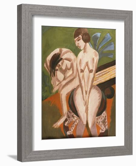 Two Nudes in the Room-Ernst Ludwig Kirchner-Framed Giclee Print