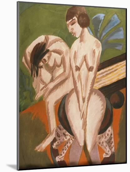 Two Nudes in the Room-Ernst Ludwig Kirchner-Mounted Giclee Print