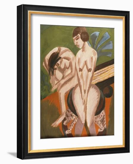 Two Nudes in the Room-Ernst Ludwig Kirchner-Framed Giclee Print