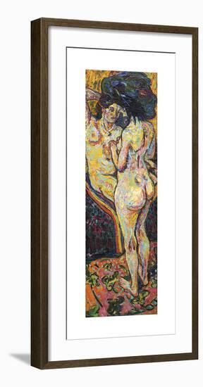 Two Nudes (Obverse)-Ernst Ludwig Kirchner-Framed Premium Giclee Print