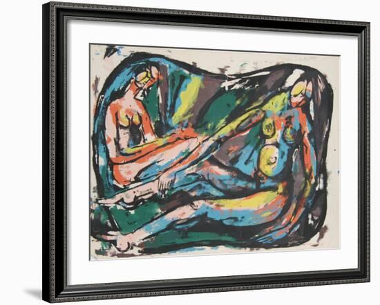 Two Nudes-Mike Zahratka-Framed Serigraph