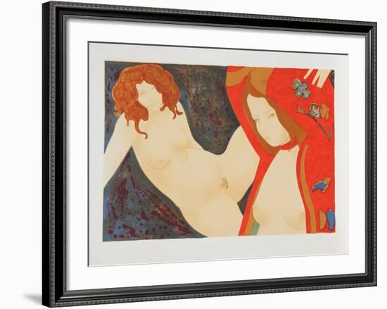 Two Nudes-Alain Bonnefoit-Framed Limited Edition