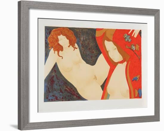 Two Nudes-Alain Bonnefoit-Framed Limited Edition