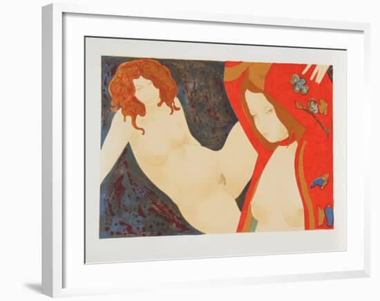 Two Nudes-Alain Bonnefoit-Framed Limited Edition