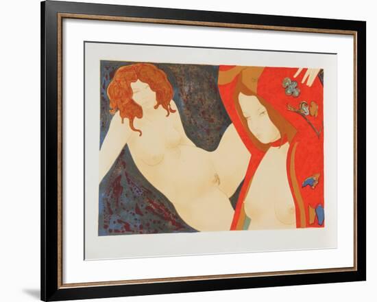 Two Nudes-Alain Bonnefoit-Framed Limited Edition