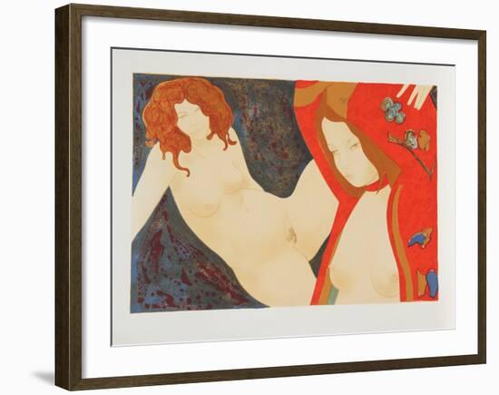 Two Nudes-Alain Bonnefoit-Framed Limited Edition