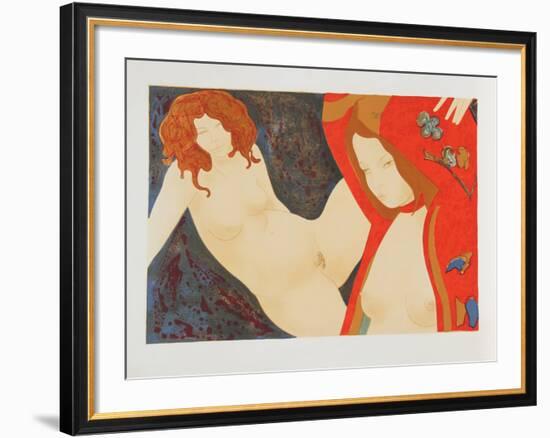 Two Nudes-Alain Bonnefoit-Framed Limited Edition