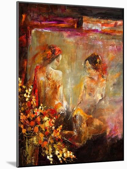 Two nudes-Pol Ledent-Mounted Art Print