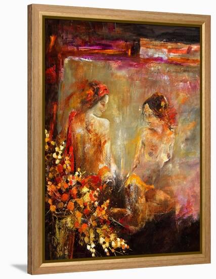 Two nudes-Pol Ledent-Framed Stretched Canvas