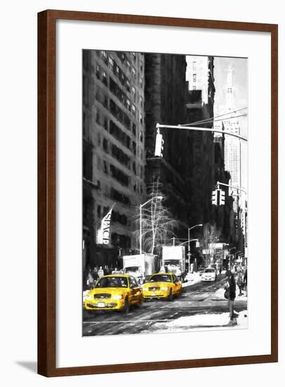 Two NYC Taxis-Philippe Hugonnard-Framed Giclee Print