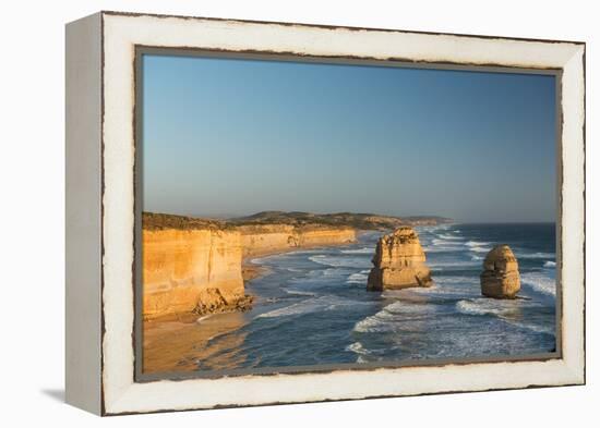 Two of the Twelve Apostles, Twelve Apostles National Park, Port Campbell, Victoria, Australia-Richard Nebesky-Framed Premier Image Canvas