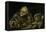 Two Old Men Eating Soup-Francisco de Goya-Framed Premier Image Canvas