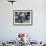 Two Older Basque Men Sitting on a Porch Toasting, as They Prepare to Drink Together-Dmitri Kessel-Framed Photographic Print displayed on a wall