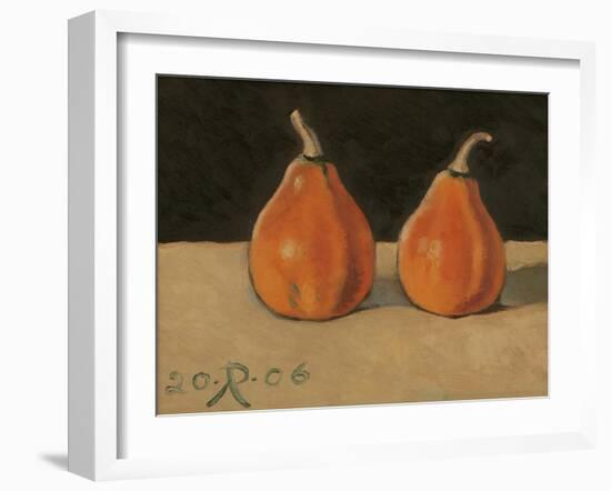 Two Orange Pumpkins, 2006-Raimonda Kasparaviciene Jatkeviciute-Framed Giclee Print