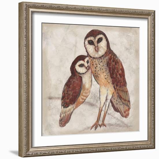 Two Owls I-Lisa Ven Vertloh-Framed Art Print