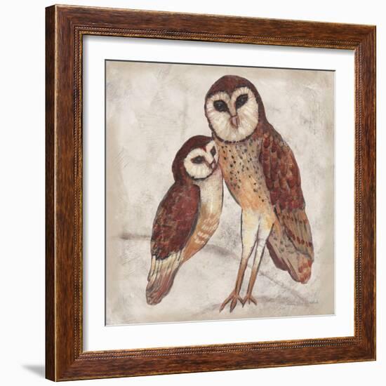 Two Owls I-Lisa Ven Vertloh-Framed Art Print