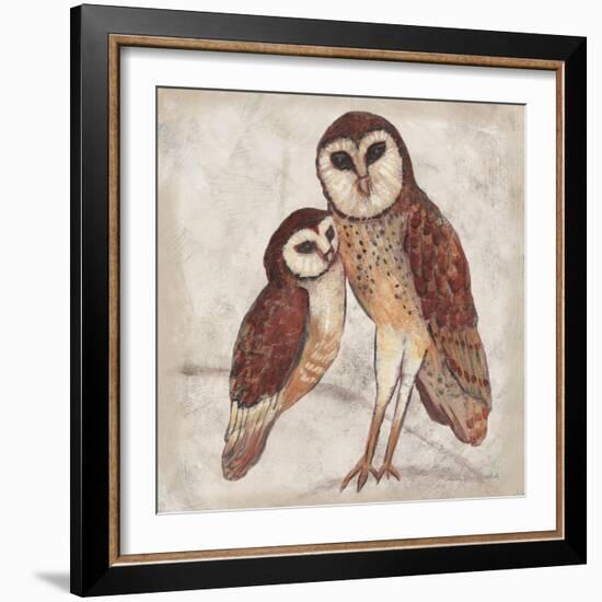 Two Owls I-Lisa Ven Vertloh-Framed Art Print