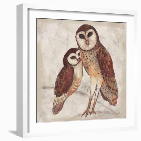 Two Owls I-Lisa Ven Vertloh-Framed Art Print