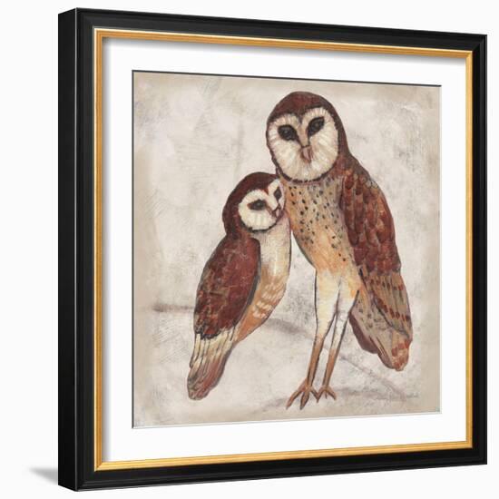 Two Owls I-Lisa Ven Vertloh-Framed Art Print